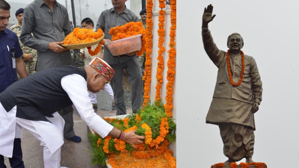 Governor Shukla pays tribute to former PM Atal Bihari Vajpayee on his death anniversary HIMACHAL HEADLINES