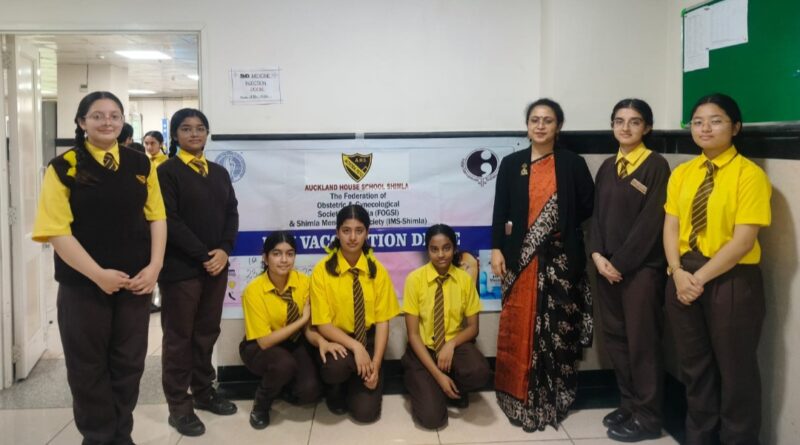 Auckland House School for Girls Organises First-of-its-Kind Cervical Cancer Vaccination Drive HIMACHAL HEADLINES