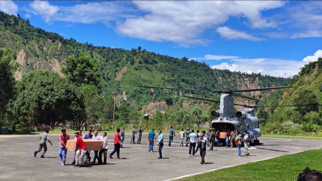 Rescue operation concludes in Bharmour with airlifting of 64 individuals Rescue operation concludes in Bharmour with airlifting of 64 individuals HIMACHAL HEADLINES