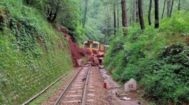 Nature Halts a Heritage Journey: Kalka-Shimla Toy Train Suspended After Landslides HIMACHAL HEADLINES