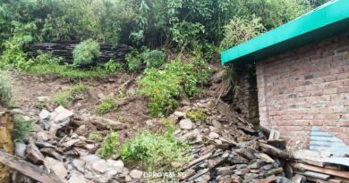 Due to heavy rain and landslide, life in Junga tehsil is disrupted HIMACHAL HEADLINES
