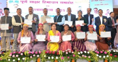 Himachal a 'Fully Literate State', achieves 99.30 percent literacy rate: Sukhu Himachal a 'Fully Literate State', achieves 99.30 percent literacy rate: Sukhu HIMACHAL HEADLINES