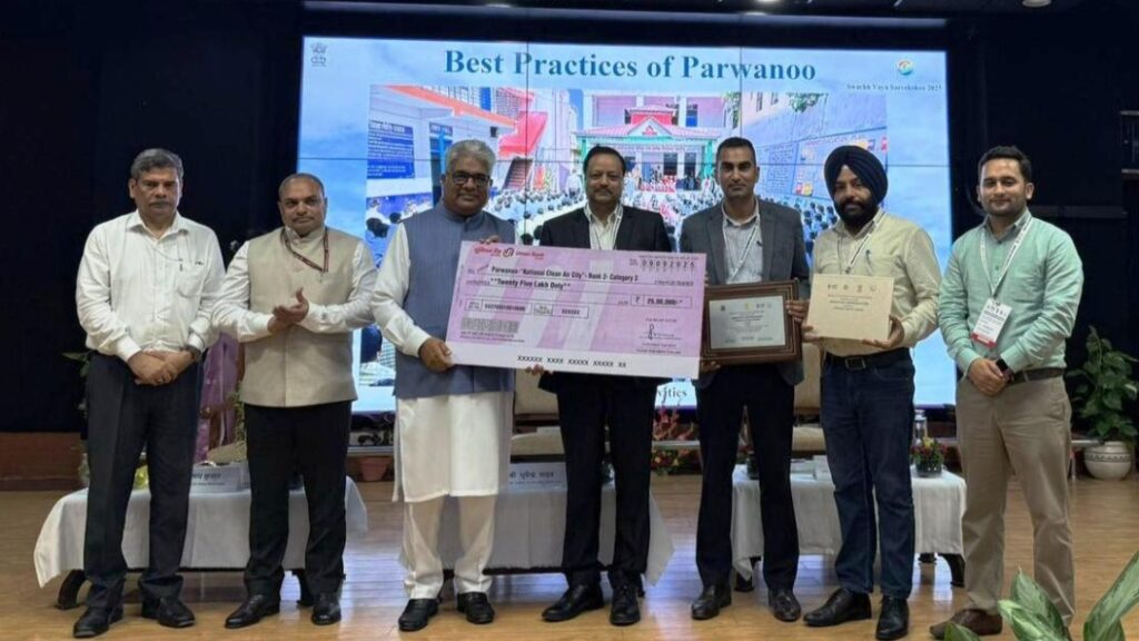 Parwanoo city ranked 2nd in Swachh Vayu Sarvekshan-2025 HIMACHAL HEADLINES