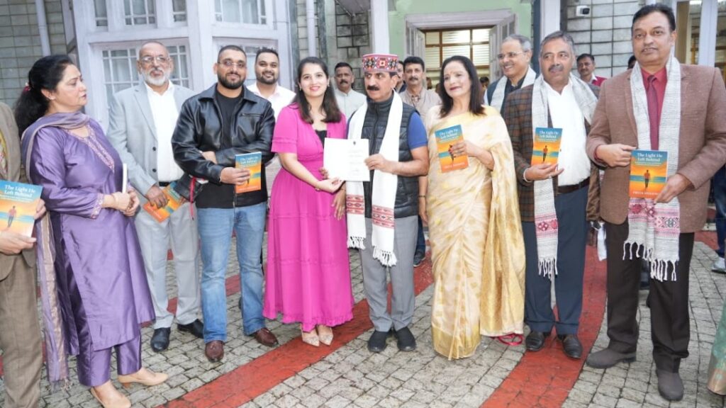 Author Priya Sharma presents book ‘The Light He Left Behind’ to CM Sukhu HIMACHAL HEADLINES
