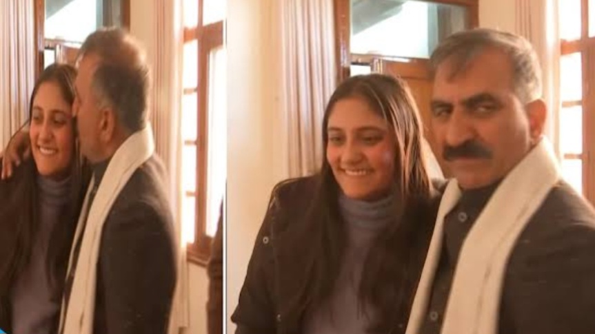 A Father's Pride: CM Sukhu Celebrates Daughter's Academic Achievement in London HIMACHAL HEADLINES
