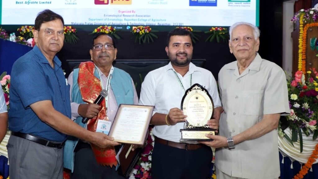 Nauni Research Scholar Wins Best Presentation Award at National Conference HIMACHAL HEADLINES