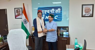 Kewal Singh Pathania calls on NHPC Chairman at New Delhi HIMACHAL HEADLINES