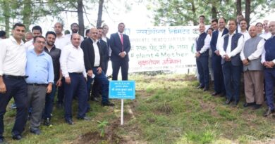 SJVN organized Plantation Drive in Shimla under #Plant4Mother Campaign HIMACHAL HEADLINES