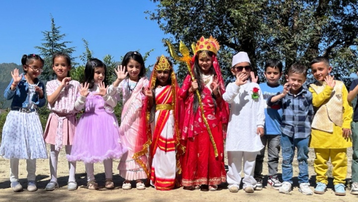 Hardik stood first and Priyanshi stood second in fancy dress Hardik stood first and Priyanshi stood second in fancy dress HIMACHAL HEADLINES
