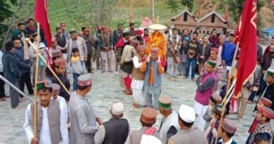 The eight-day fair of Jaieshwari Mata Dharech began with a procession The eight-day fair of Jaieshwari Mata Dharech began with a procession HIMACHAL HEADLINES