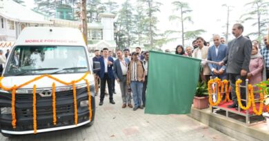 Sukhu flags-off six mobile forensic vans to strengthen crime investigation HIMACHAL HEADLINES