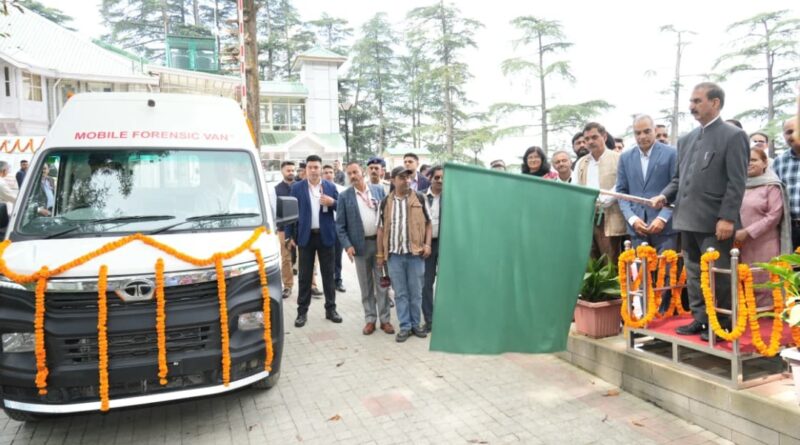 Sukhu flags-off six mobile forensic vans to strengthen crime investigation Sukhu flags-off six mobile forensic vans to strengthen crime investigation HIMACHAL HEADLINES