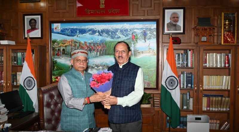 Dr. S.P. Katyal, Chairman State Food Commission paid courtesy call to Governor Shukla Dr. S.P. Katyal, Chairman State Food Commission paid courtesy call to Governor Shukla HIMACHAL HEADLINES