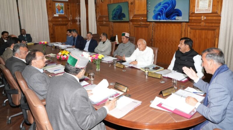 Himachal Cabinet Decisions Himachal Cabinet Decisions HIMACHAL HEADLINES