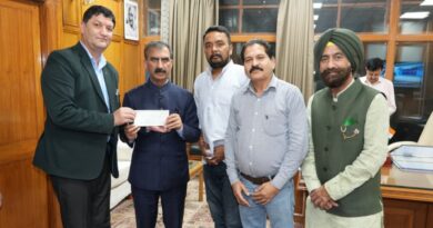 Jogindra Central Cooperative Bank Chairman Mukesh Sharma calls on CM Sukhu HIMACHAL HEADLINES