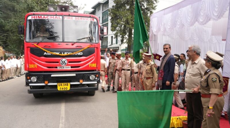 Sukhu flags off 14 new fire tenders Sukhu flags off 14 new fire tenders HIMACHAL HEADLINES