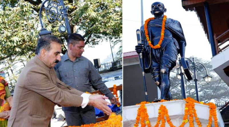 Governor and Chief Minister pay tributes on Gandhi Jayanti and Lal Bahadur Shastri Jayanti HIMACHAL HEADLINES