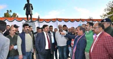 Sukhu inspects preparations for unveiling of Virbhadra Singh’s statue at The Ridge HIMACHAL HEADLINES