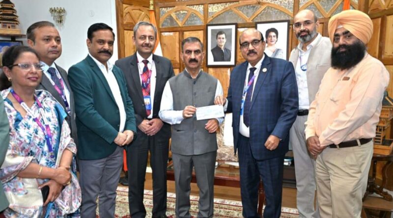 Rs 1.55 Crore contributed by SBI towards Aapda Rahat Kosh Rs 1.55 Crore contributed by SBI towards Aapda Rahat Kosh HIMACHAL HEADLINES