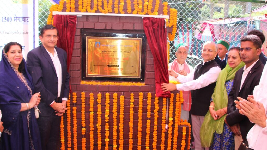 SJVN Shri Ajay Kumar Sharma laid the foundation stone of Prachin Kothi under CSR HIMACHAL HEADLINES