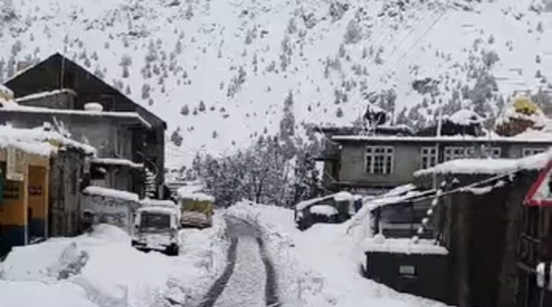 Snowfall Returns to Lahaul-Spiti and Manali, Tourists Rush to the Hills Snowfall Returns to Lahaul-Spiti and Manali, Tourists Rush to the Hills HIMACHAL HEADLINES