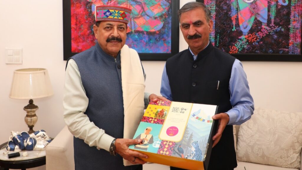 CM Sukhu calls on Union Minister of the State Dr. Jitendra Singh HIMACHAL HEADLINES