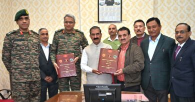 HPU signs MoU with Indian Army to foster collaborative research and development initiatives HIMACHAL HEADLINES