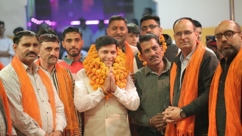Rajiv Rana received a grand welcome upon his arrival in Jalandhar HIMACHAL HEADLINES