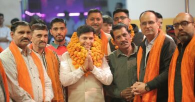 Rajiv Rana received a grand welcome upon his arrival in Jalandhar HIMACHAL HEADLINES