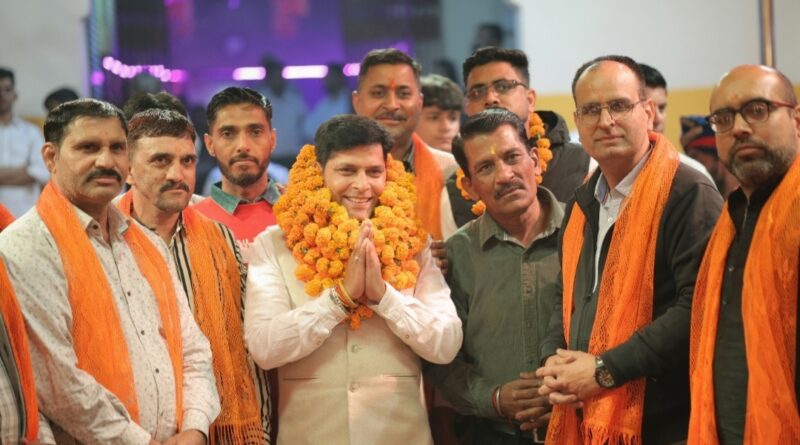 Rajiv Rana received a grand welcome upon his arrival in Jalandhar HIMACHAL HEADLINES