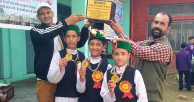 Kotshai School stood first in solo singing at the state level HIMACHAL HEADLINES