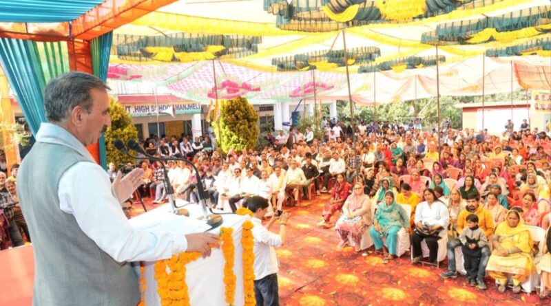 Jai Ram Thakur neglected Hamirpur: Sukhu HIMACHAL HEADLINES