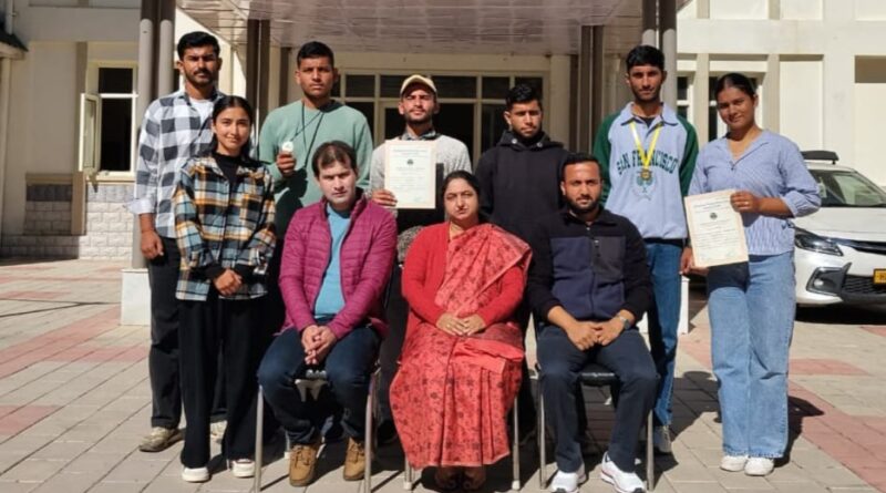 Chail Koti College won three medals in Taekwondo Championship HIMACHAL HEADLINES
