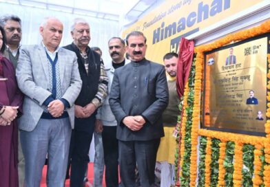 Sukhu lays foundation stone of ‘Himachal Haat’ near Lift in Shimla
