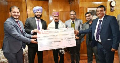 Bank of Baroda contributes one crore to Aapda Rahat Kosh HIMACHAL HEADLINES
