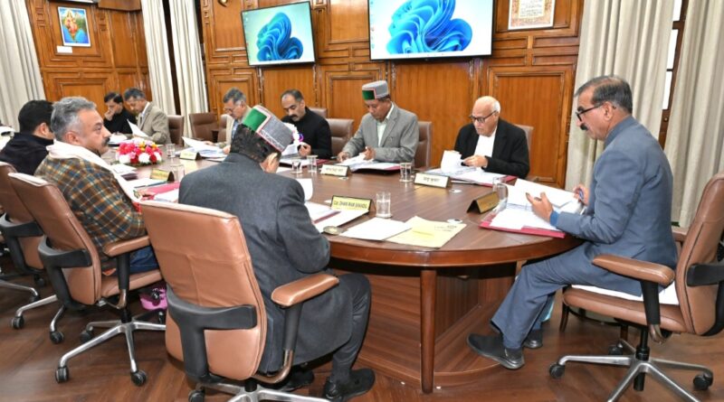 Himachal Cabinet Decisions HIMACHAL HEADLINES
