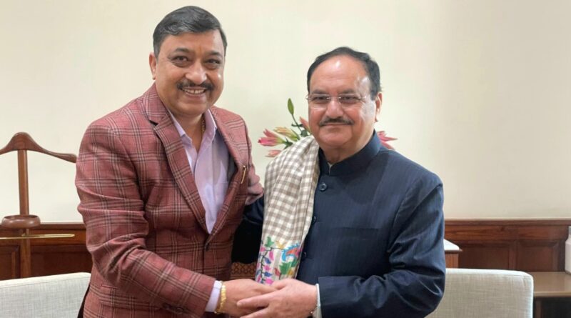 Suresh Kashyap paid a courtesy call to JP Nadda and wished him on his birthday HIMACHAL HEADLINES
