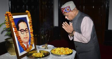 Governor Shukla pays floral tribute to Bharat Ratna Dr. B.R. Ambedkar HIMACHAL HEADLINES