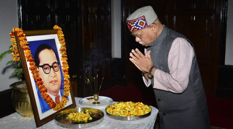 Governor Shukla pays floral tribute to Bharat Ratna Dr. B.R. Ambedkar Governor Shukla pays floral tribute to Bharat Ratna Dr. B.R. Ambedkar HIMACHAL HEADLINES