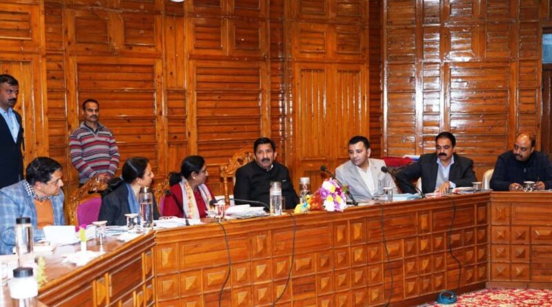 Deputy CM chairs first meeting of  Water Resources Department's Screening Committee HIMACHAL HEADLINES
