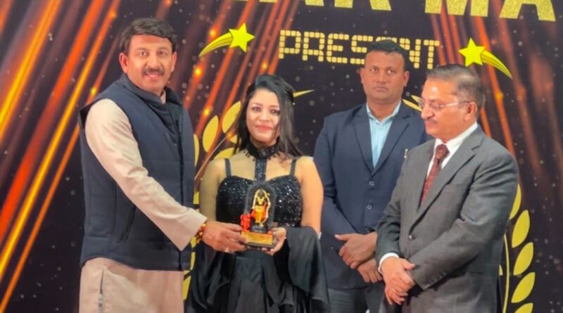 Actress Shanaya Sharma Honored with Delhi Star Award 2025; Presented by MP Manoj Tiwari and Ameesha Patel Actress Shanaya Sharma Honored with Delhi Star Award 2025; Presented by MP Manoj Tiwari and Ameesha Patel HIMACHAL HEADLINES