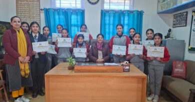 Mashobra School concludes on-job training programme for girl students HIMACHAL HEADLINES
