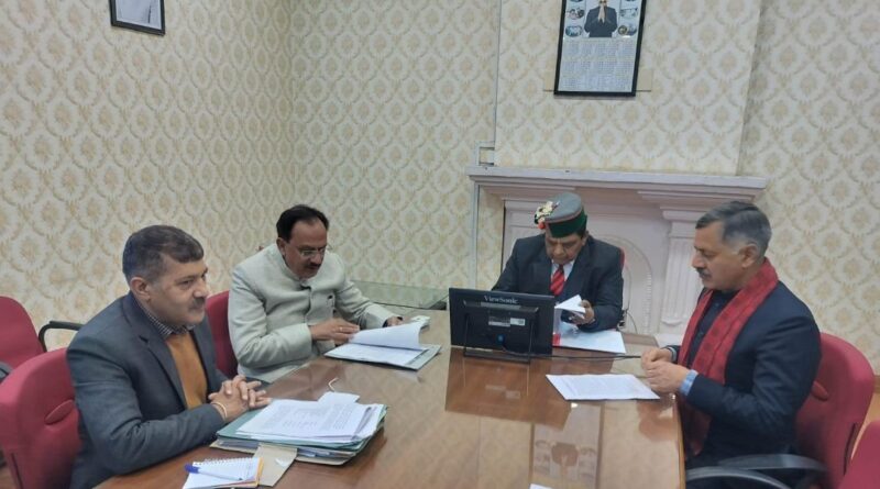 Health Minister Shandil chairs Cabinet sub-committee meeting HIMACHAL HEADLINES