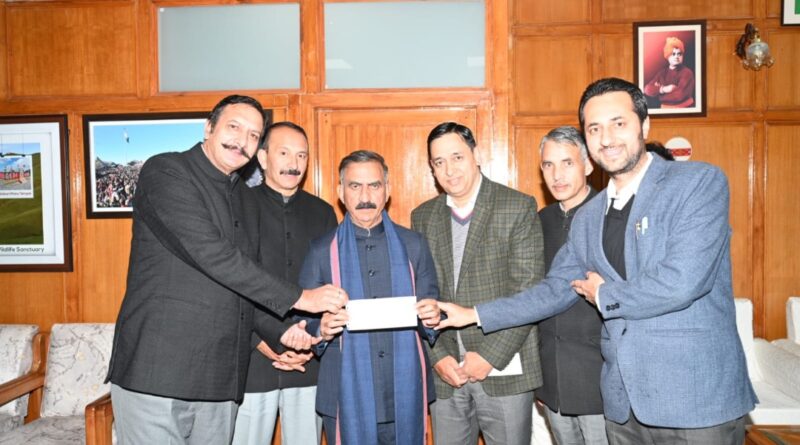 Shimla Bar Association contributes towards CM Relief Fund HIMACHAL HEADLINES