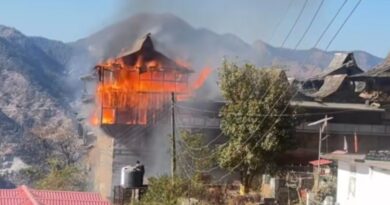 Fire Ravages Junga’s 200 Year Old Palace HIMACHAL HEADLINES