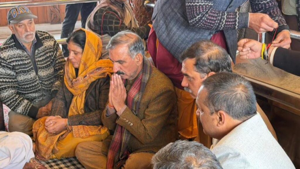 Sukhu visits Tara Devi temple, invoking blessings of peace and prosperity for Himachal HIMACHAL HEADLINES