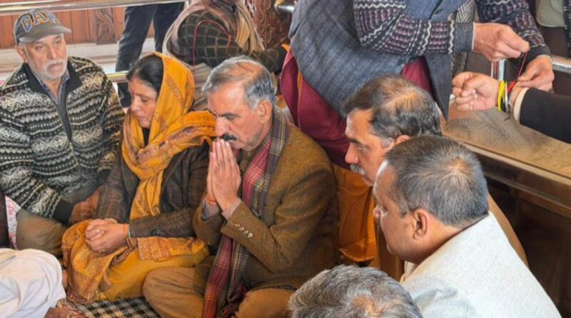 Sukhu visits Tara Devi temple, invoking blessings of peace and prosperity for Himachal HIMACHAL HEADLINES