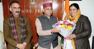 CM Sukhu exchanges New Year greetings with Governor Shukla HIMACHAL HEADLINES