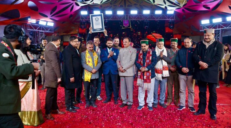 Himachal Creates Guinness World Record for "The Largest Handmade Shawl Display at a Single Venue” HIMACHAL HEADLINES