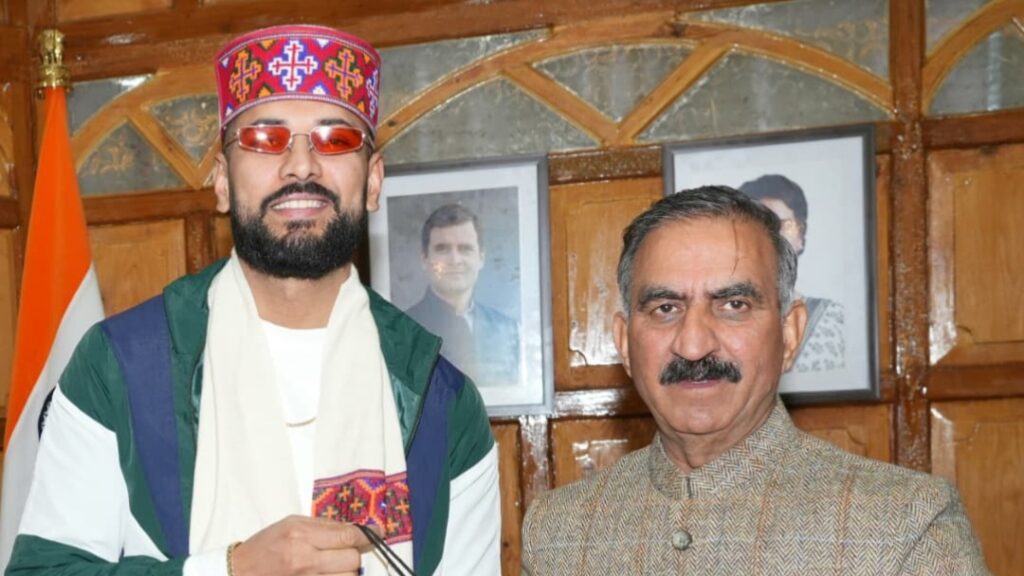 Punjabi Singer Garry Sandhu calls on Chief Minister Sukhu HIMACHAL HEADLINES